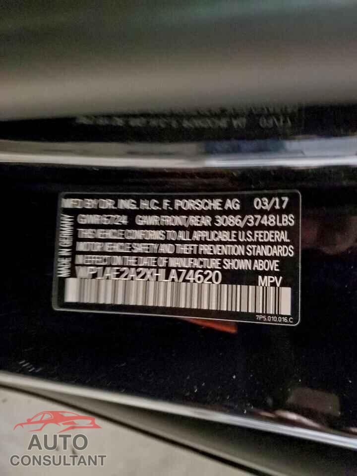 PORSCHE CAYENNE 2017 - WP1AE2A2XHLA74620