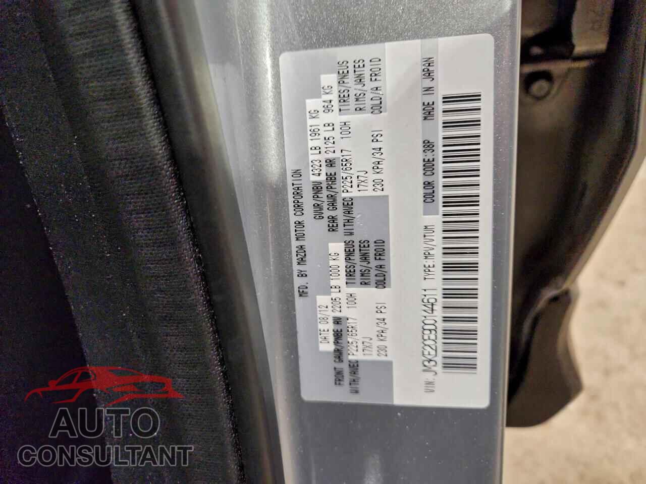 MAZDA CX-5 2013 - JM3KE2CE9D0144611