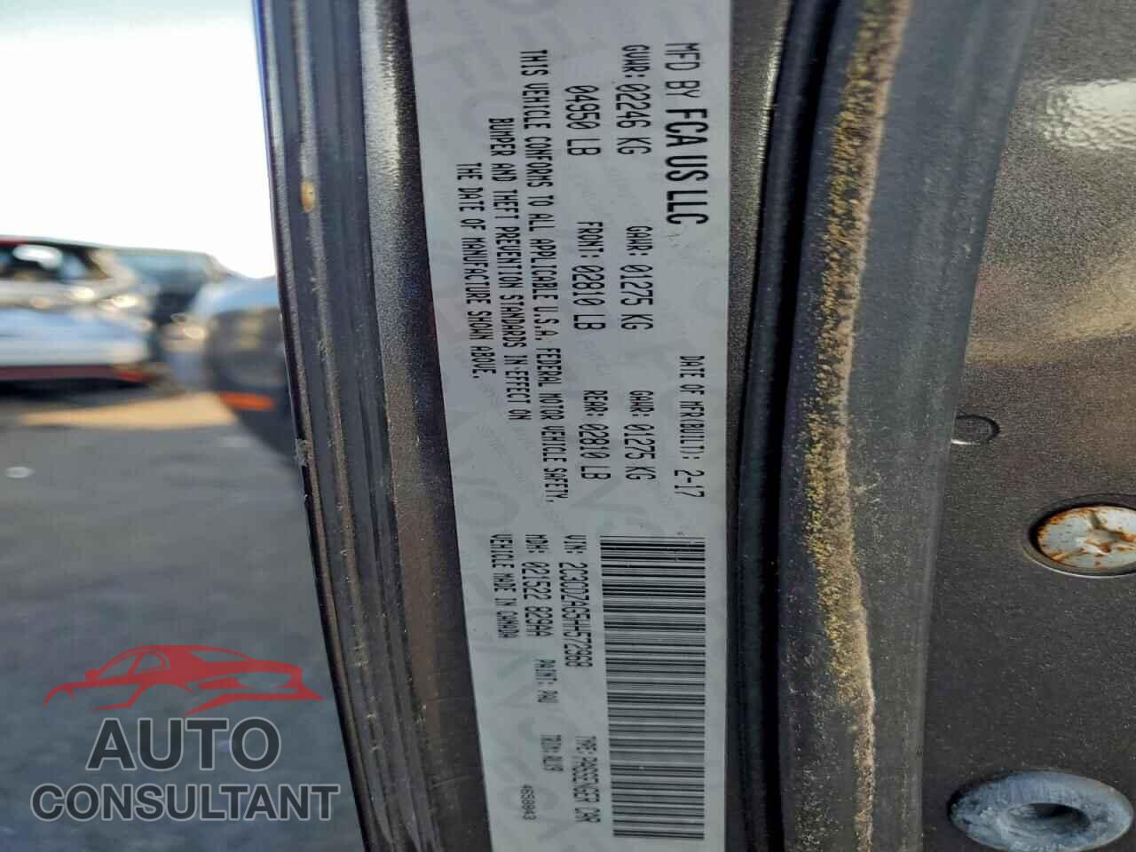 DODGE CHALLENGER 2017 - 2C3CDZAG5HH572968