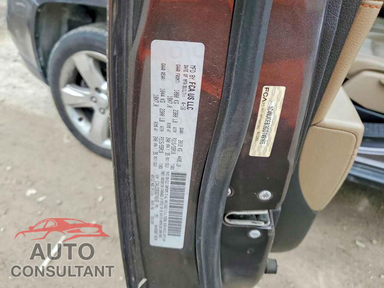 JEEP COMPASS 2016 - 1C4NJCEB3GD749165