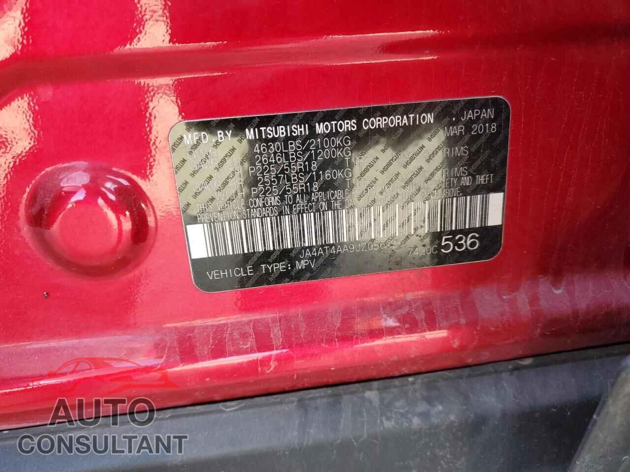 MITSUBISHI ECLIPSE 2018 - JA4AT4AA9JZ056066
