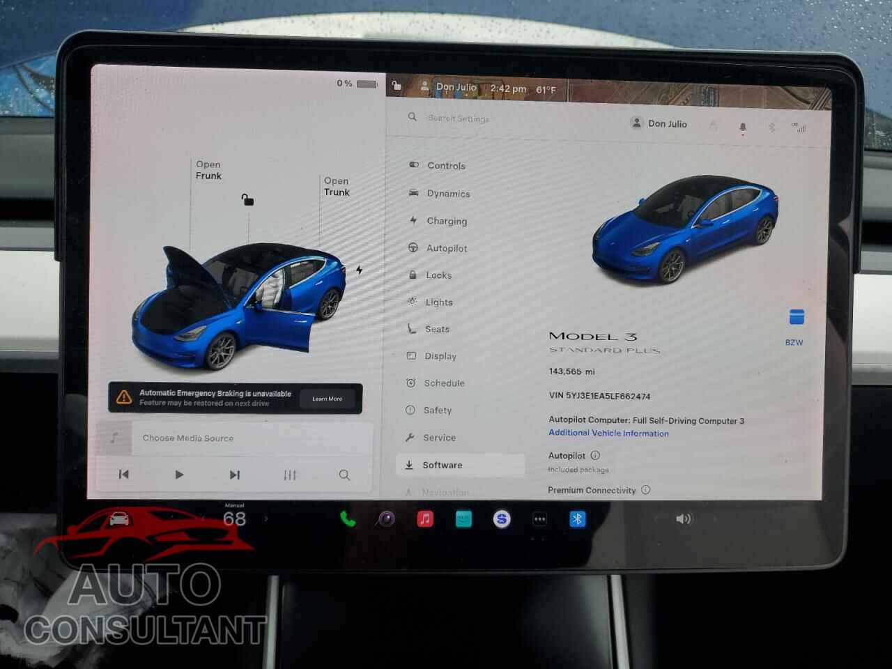 TESLA MODEL 3 2020 - 5YJ3E1EA5LF662474