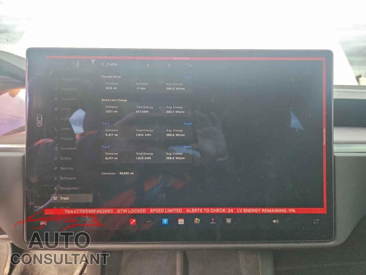 TESLA MODEL X 2024 - 7SAXCDE59RF452693