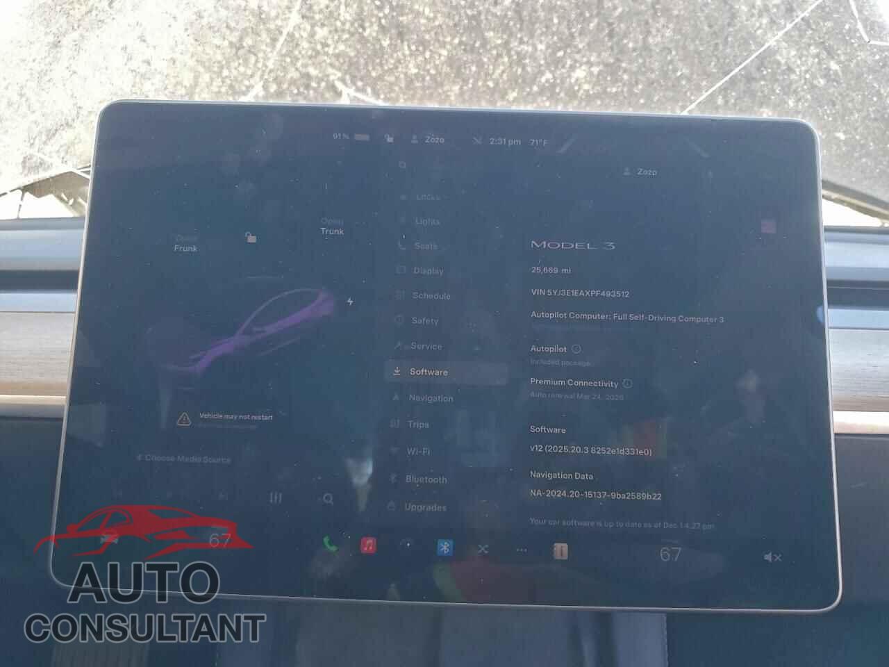 TESLA MODEL 3 2023 - 5YJ3E1EAXPF493512
