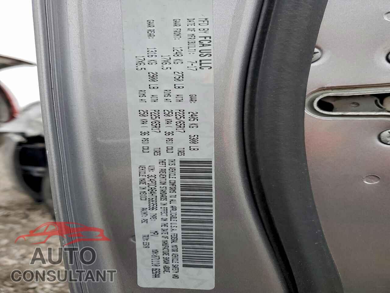 DODGE JOURNEY 2017 - 3C4PDCAB4HT683596