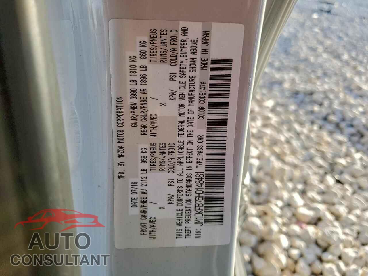 MAZDA CX-3 2017 - JM1DKFB76H0148481