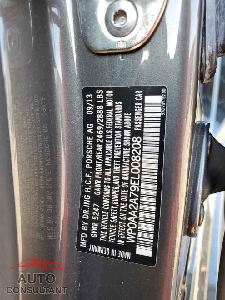 PORSCHE PANAMERA 2014 - WP0AA2A79EL008208