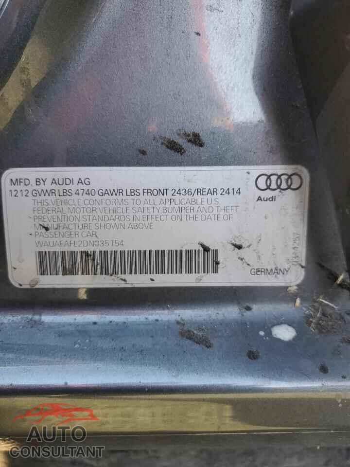 AUDI A4 2013 - WAUAFAFL2DN035154
