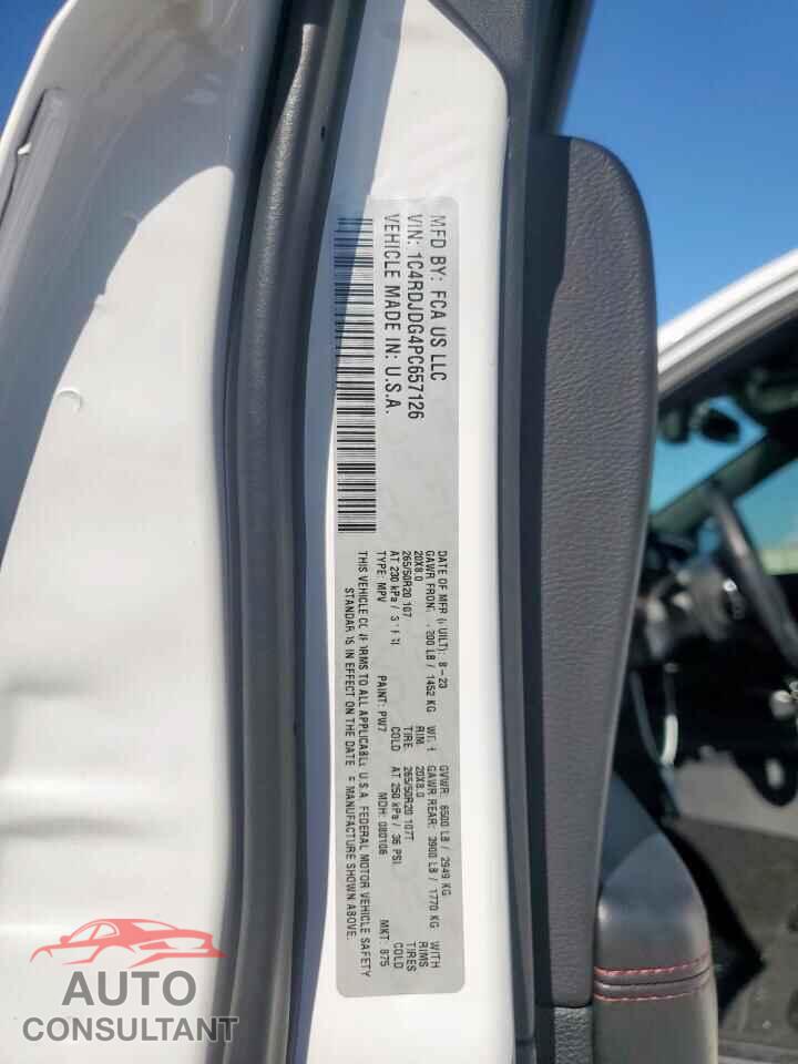 DODGE DURANGO 2023 - 1C4RDJDG4PC657126