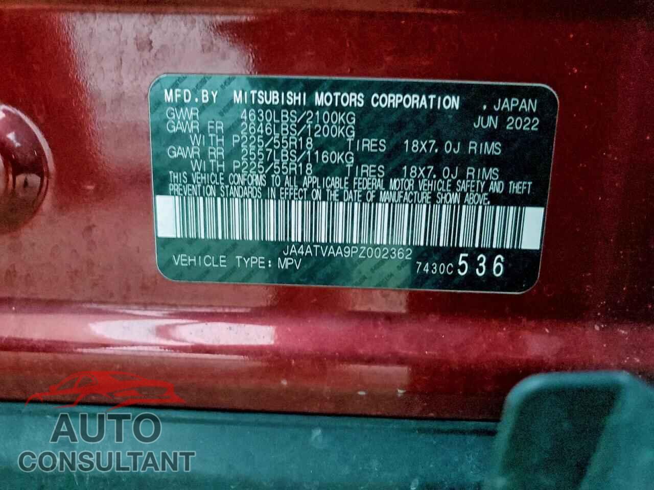 MITSUBISHI ECLIPSE 2023 - JA4ATVAA9PZ002362