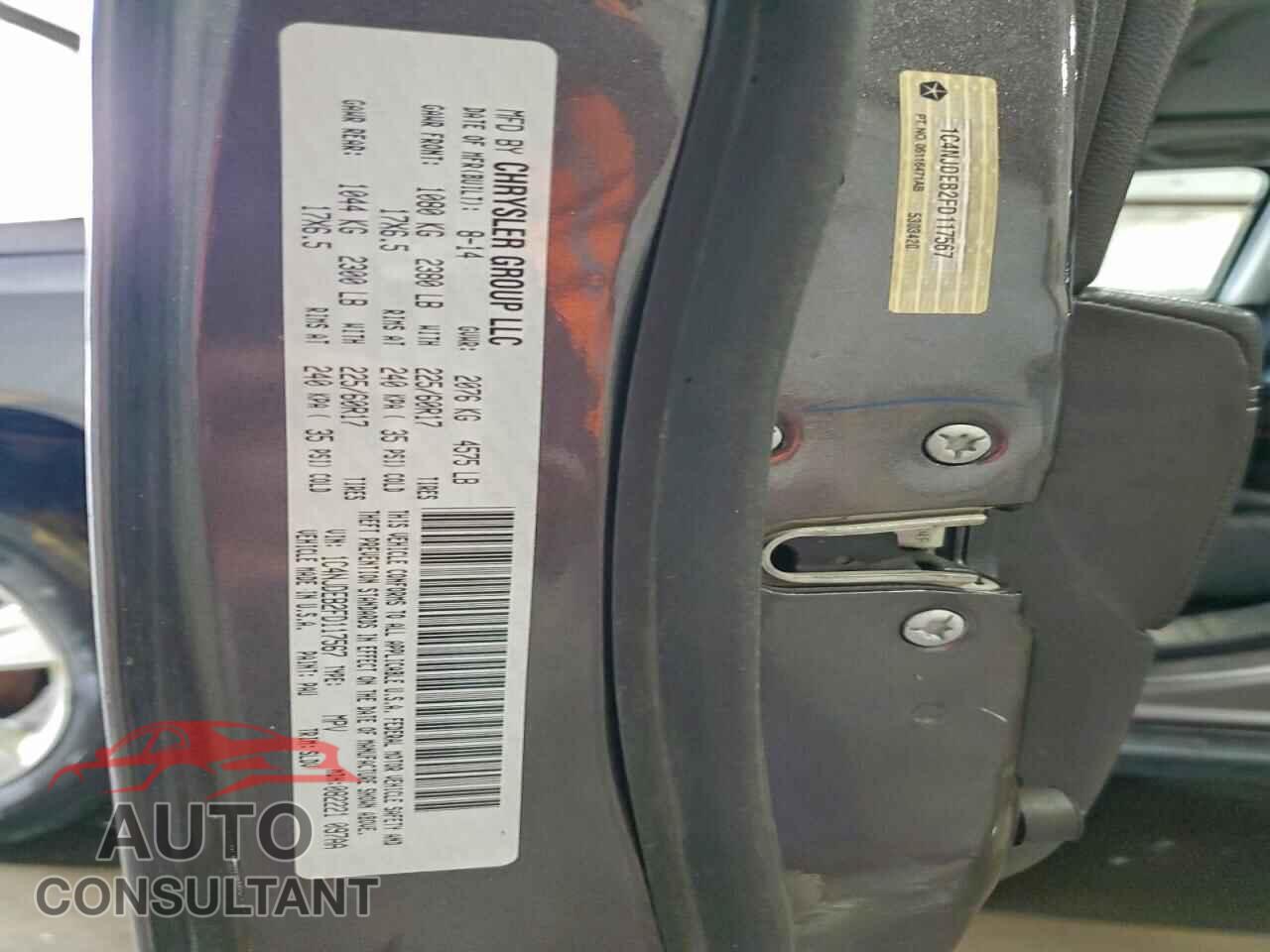 JEEP COMPASS 2015 - 1C4NJDEB2FD117567