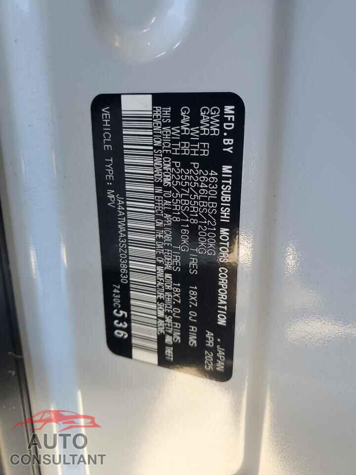 MITSUBISHI ECLIPSE 2025 - JA4ATWAA3SZ038630