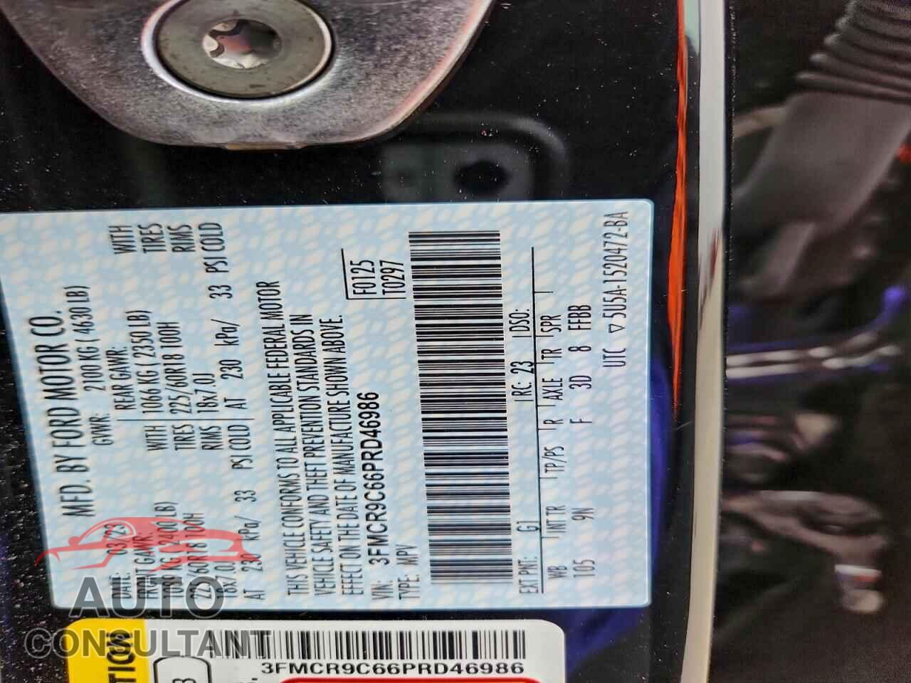 FORD BRONCO 2023 - 3FMCR9C66PRD46986