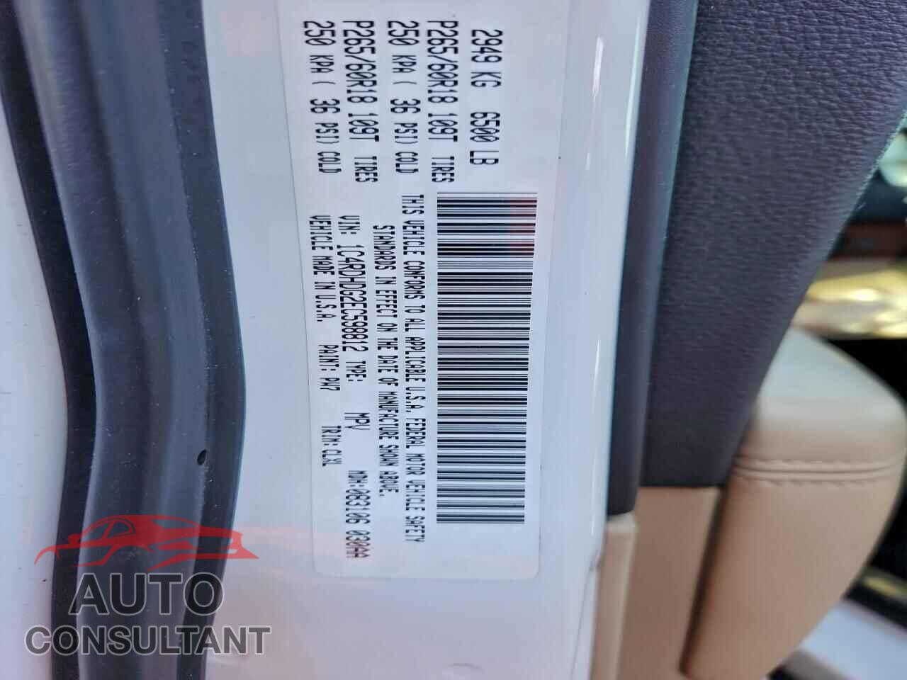 DODGE DURANGO 2014 - 1C4RDHDG2EC598812