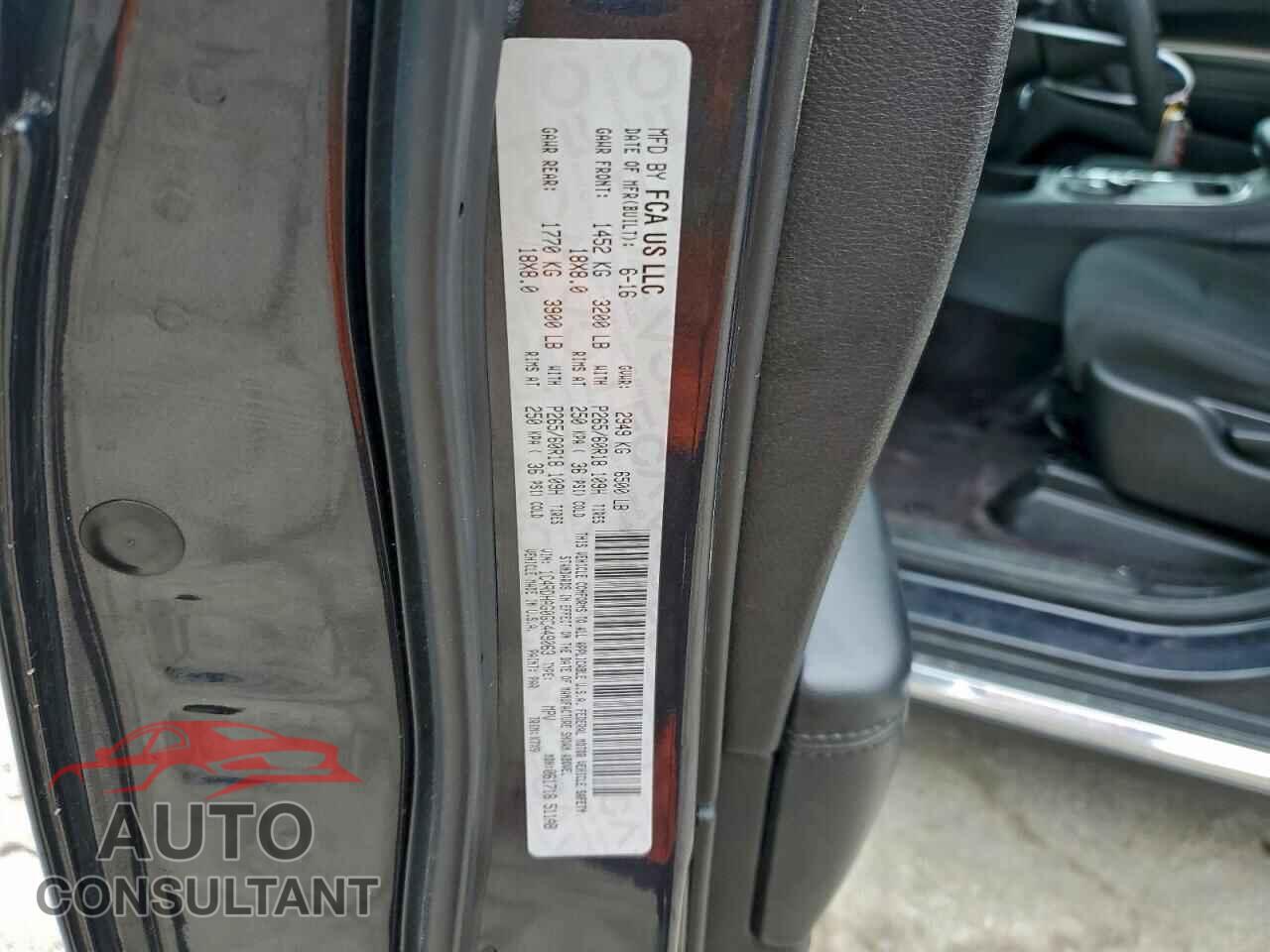 DODGE DURANGO 2016 - 1C4RDHAG0GC449063