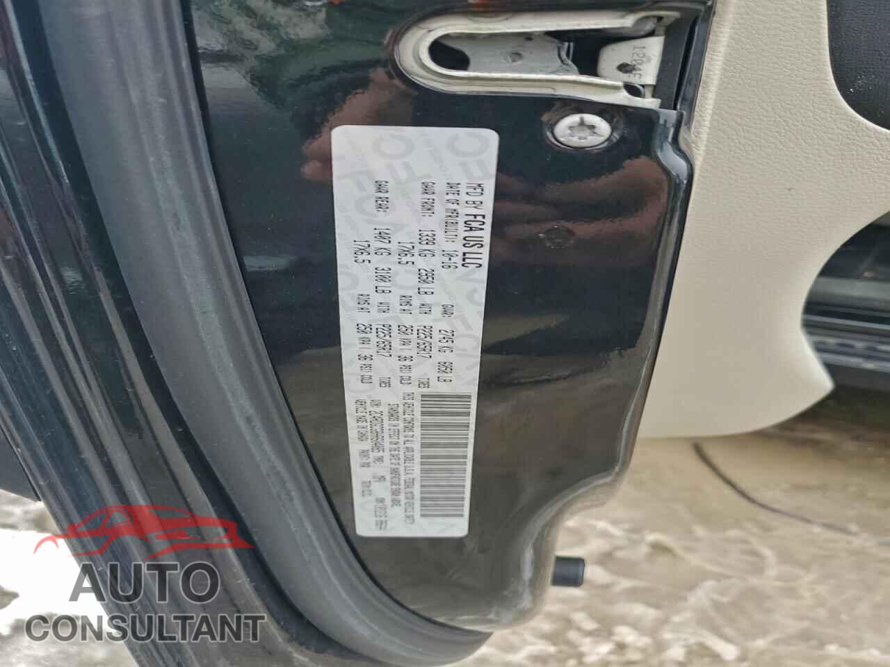 DODGE CARAVAN 2017 - 2C4RDGCG8HR604085