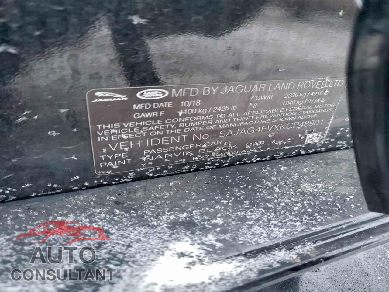 JAGUAR XE 2019 - SAJAG4FVXKCP48901