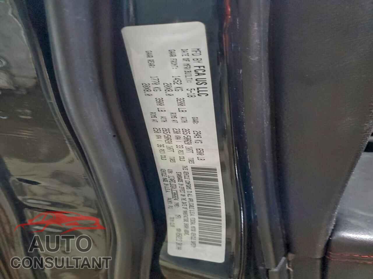 DODGE DURANGO 2018 - 1C4RDJDGXJC386824