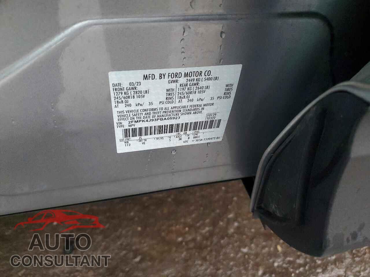 FORD EDGE 2023 - 2FMPK4J93PBA05923