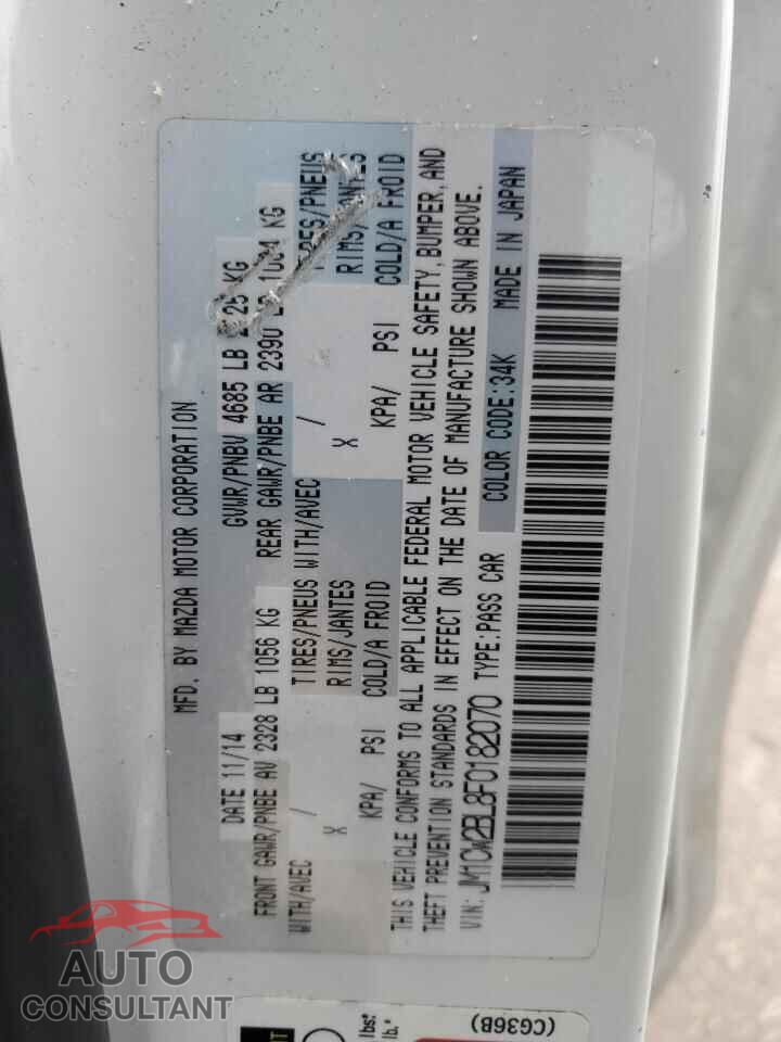 MAZDA 5 2015 - JM1CW2BL8F0182070
