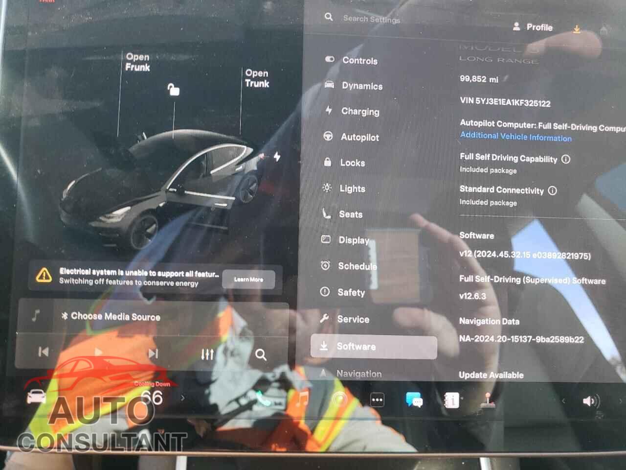 TESLA MODEL 3 2019 - 5YJ3E1EA1KF325122