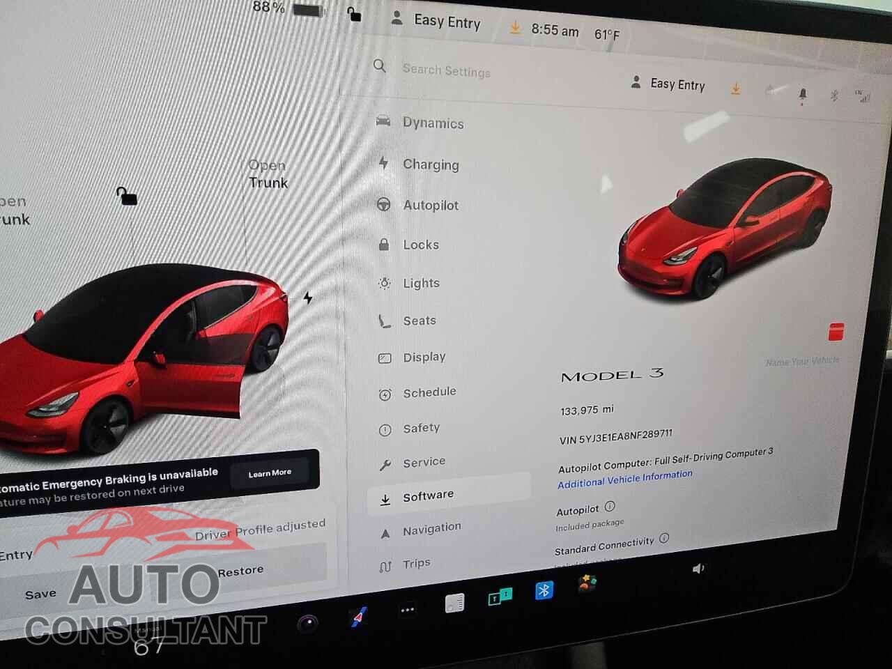 TESLA MODEL 3 2022 - 5YJ3E1EA8NF289711