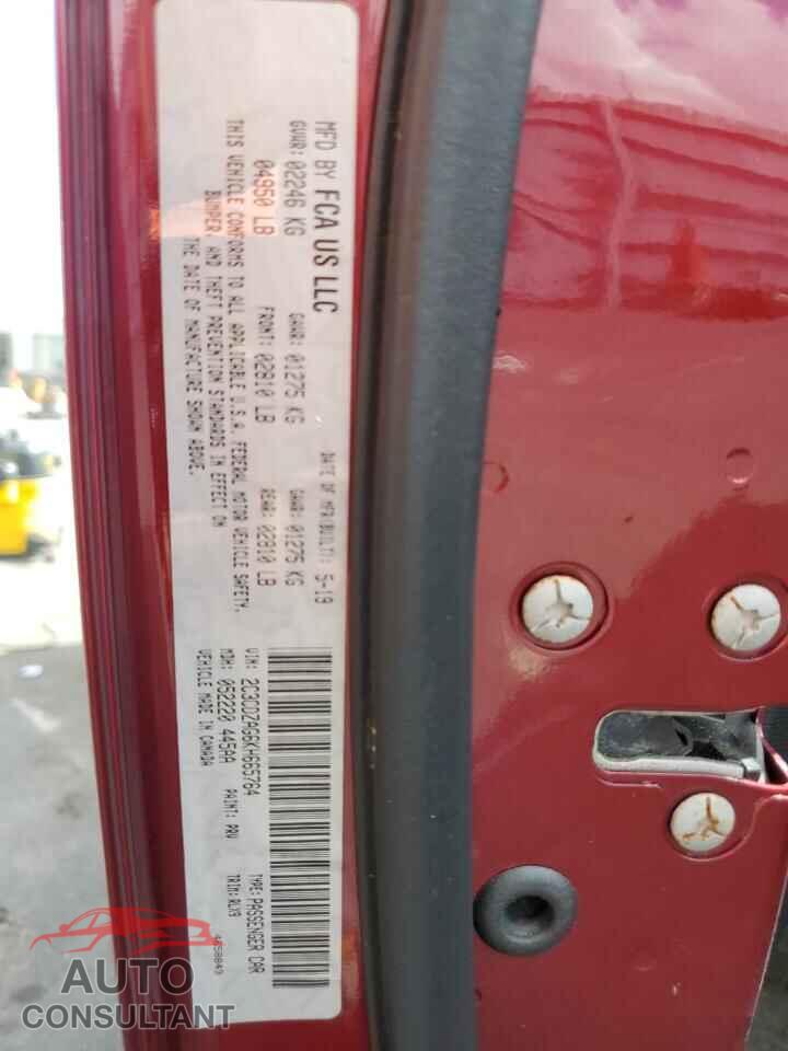 DODGE CHALLENGER 2019 - 2C3CDZAG6KH665764