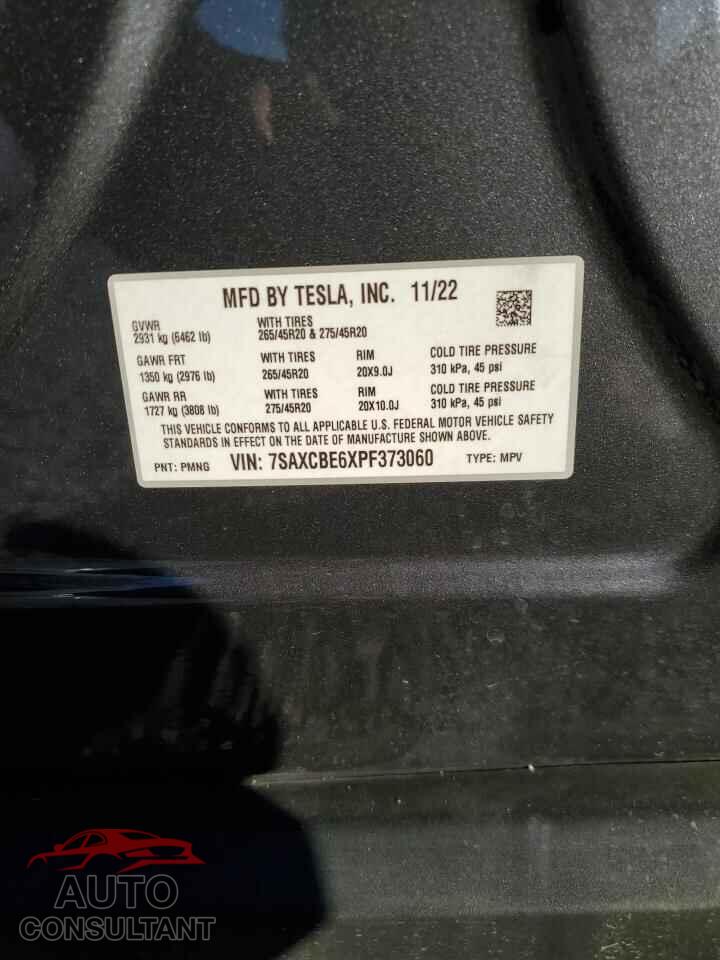 TESLA MODEL X 2023 - 7SAXCBE6XPF373060