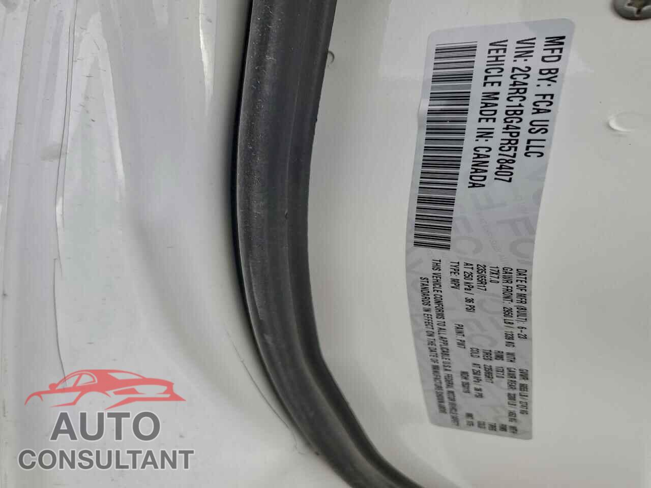 CHRYSLER PACIFICA 2023 - 2C4RC1BG4PR578407