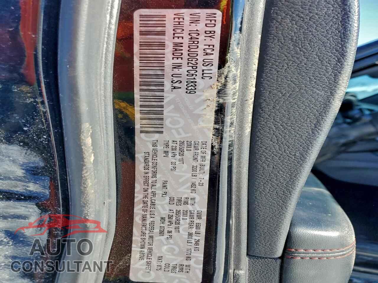 DODGE DURANGO 2023 - 1C4RDJDG2PC618339