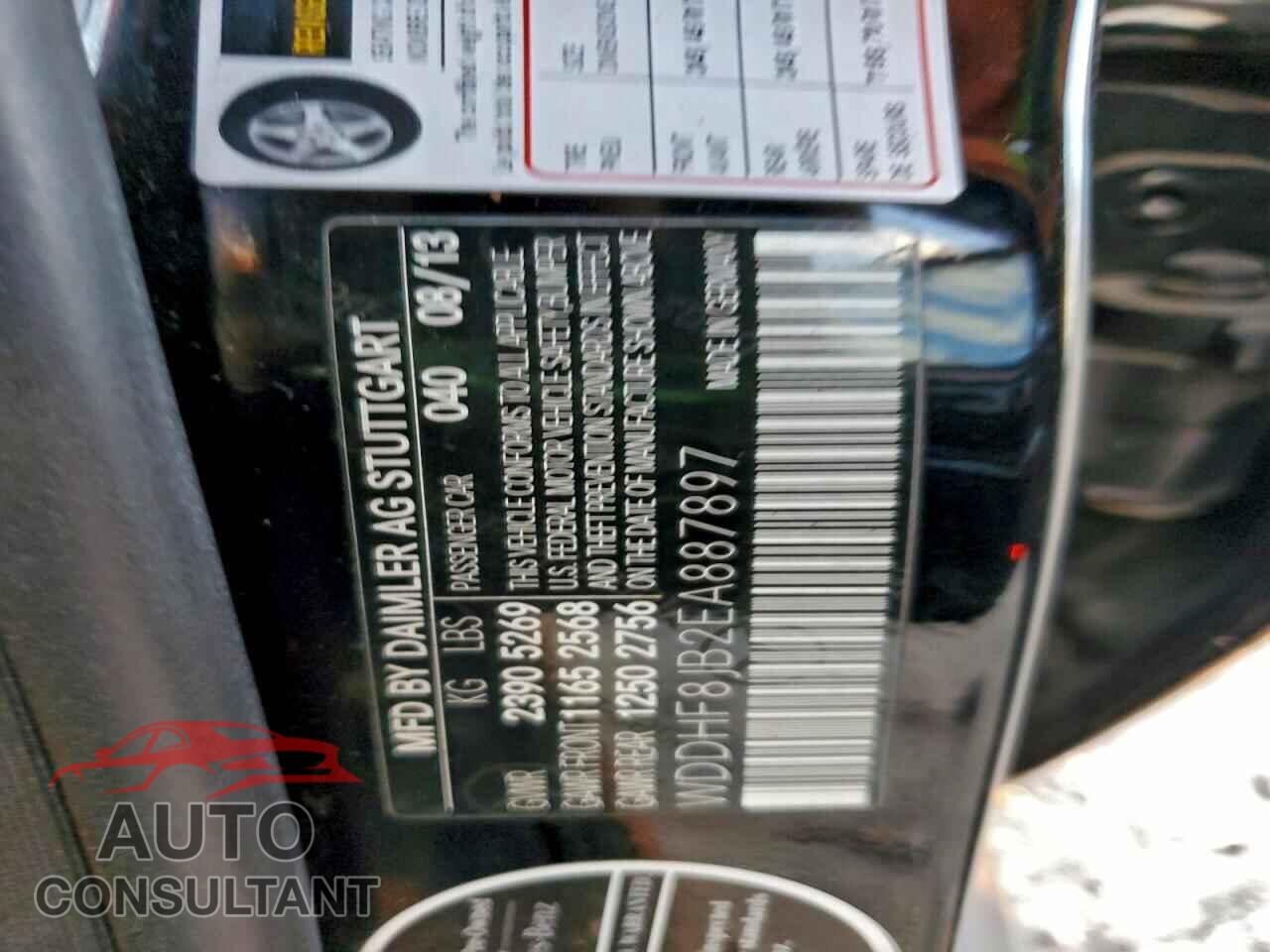 MERCEDES-BENZ E-CLASS 2014 - WDDHF8JB2EA887897