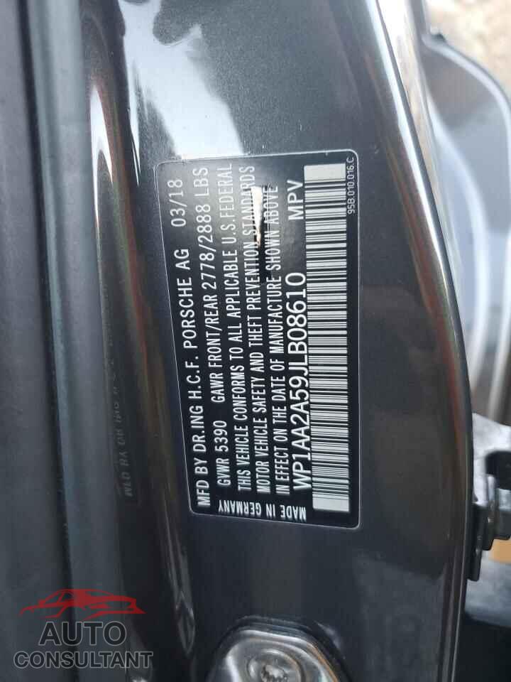 PORSCHE MACAN 2018 - WP1AA2A59JLB08610