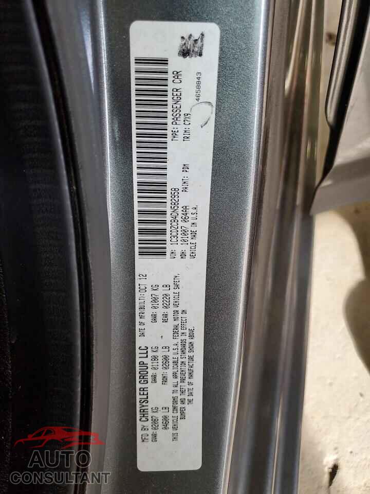DODGE AVENGER 2013 - 1C3CDZCB4DN582958
