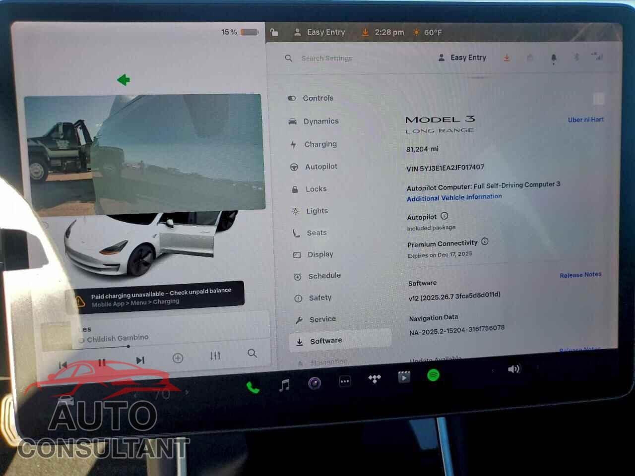 TESLA MODEL 3 2018 - 5YJ3E1EA2JF017407