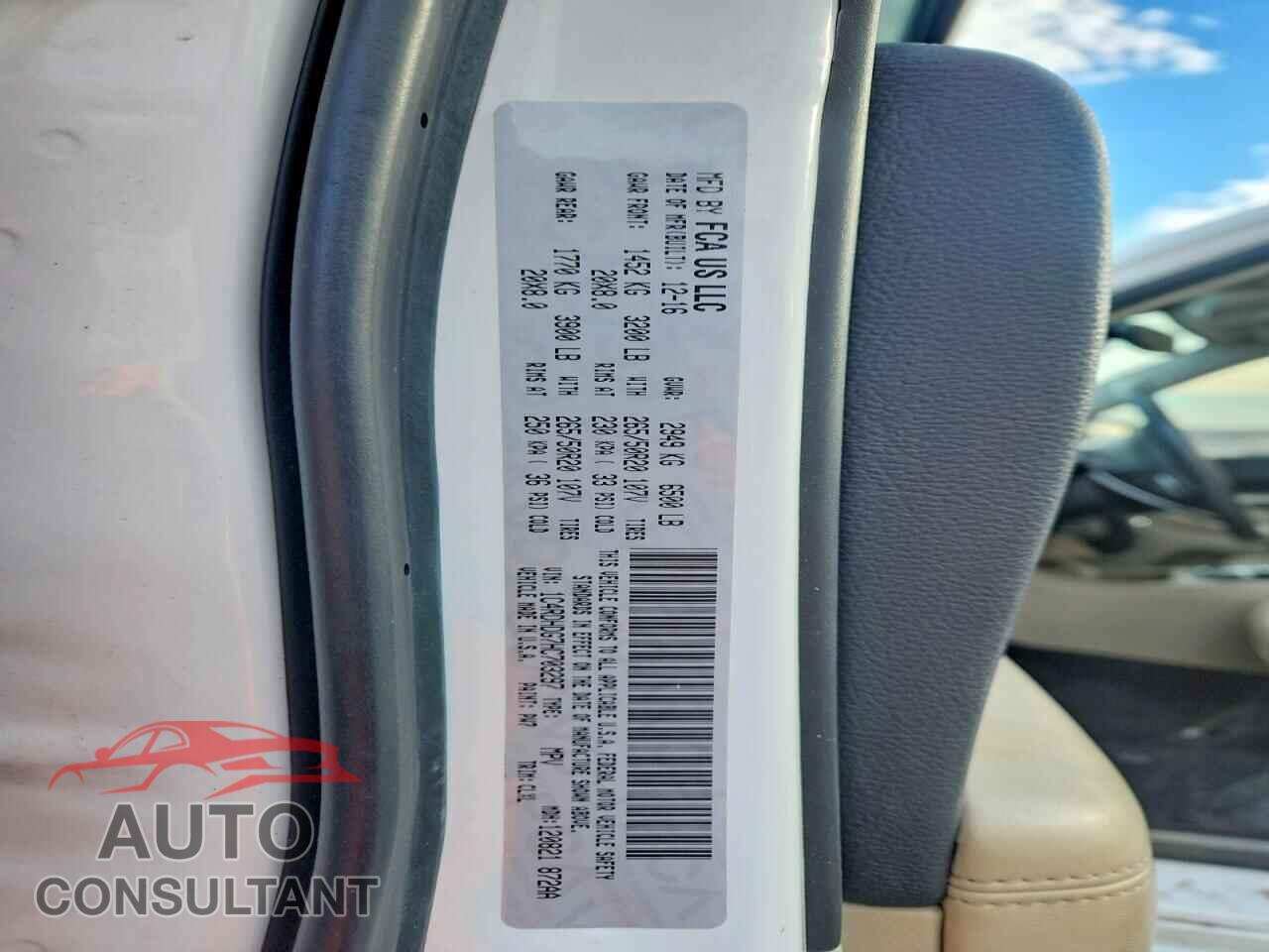 DODGE DURANGO 2017 - 1C4RDHDG7HC703297