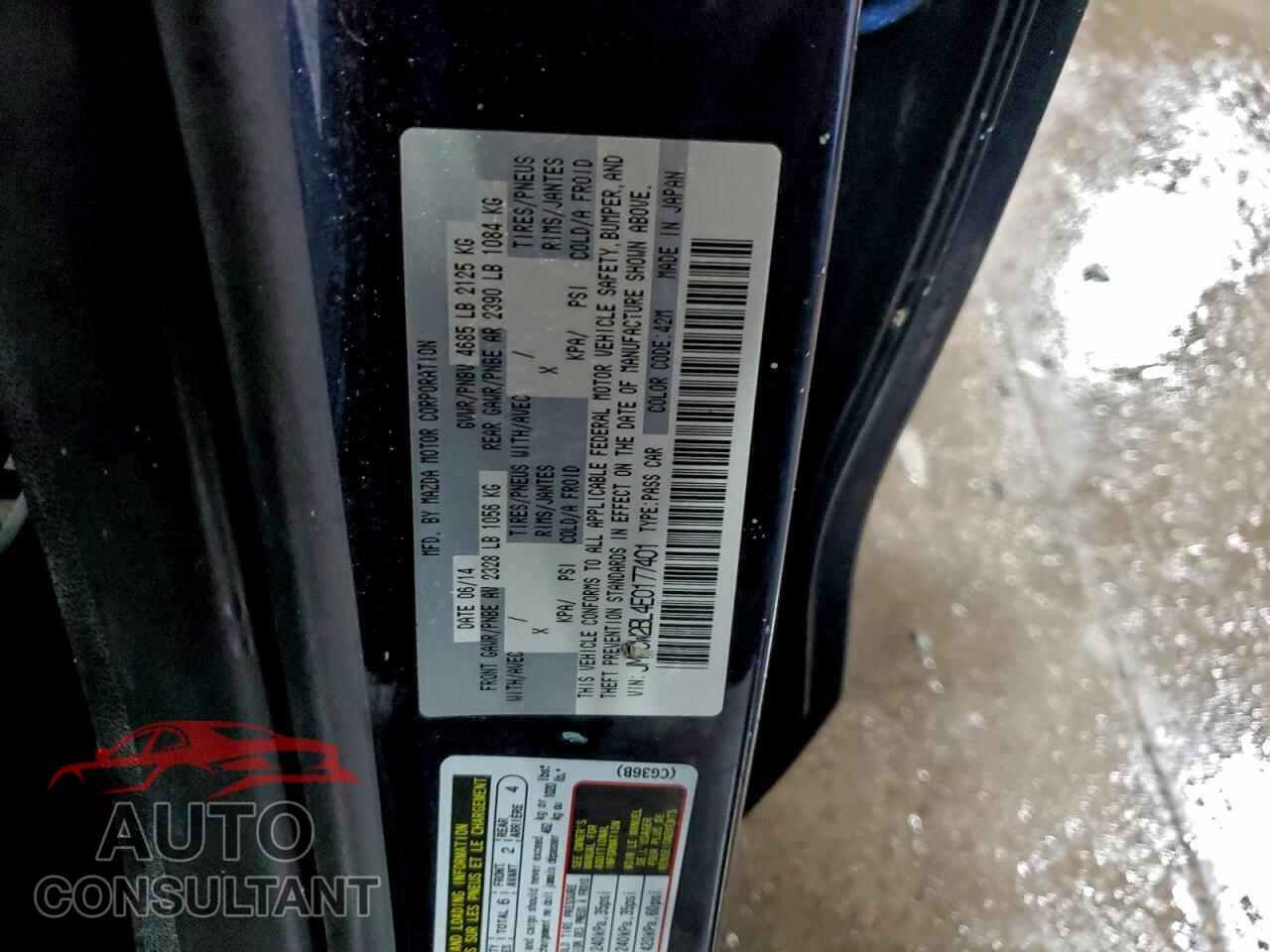 MAZDA 5 2014 - JM1CW2BL4E0177401