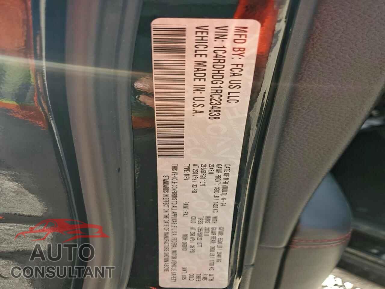 DODGE DURANGO 2024 - 1C4RDHDG1RC234838