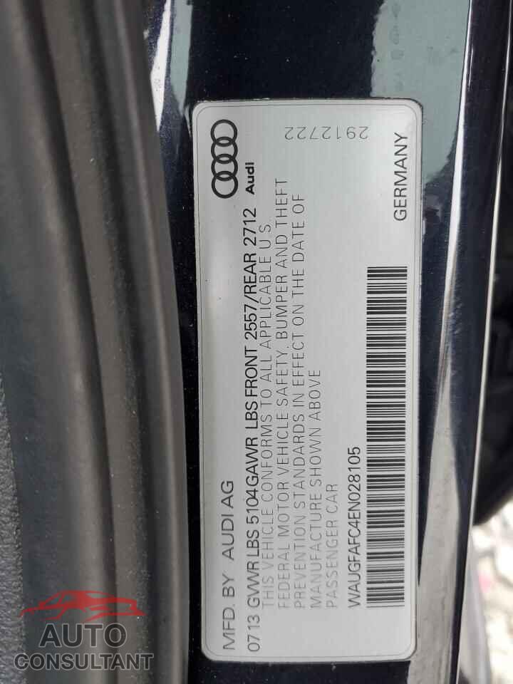 AUDI A6 2014 - WAUGFAFC4EN028105