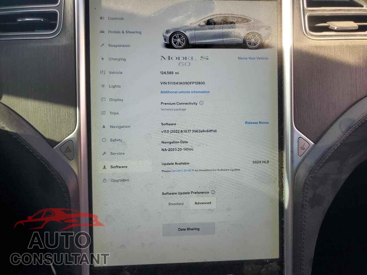 TESLA MODEL S 2013 - 5YJSA1AG9DFP12800