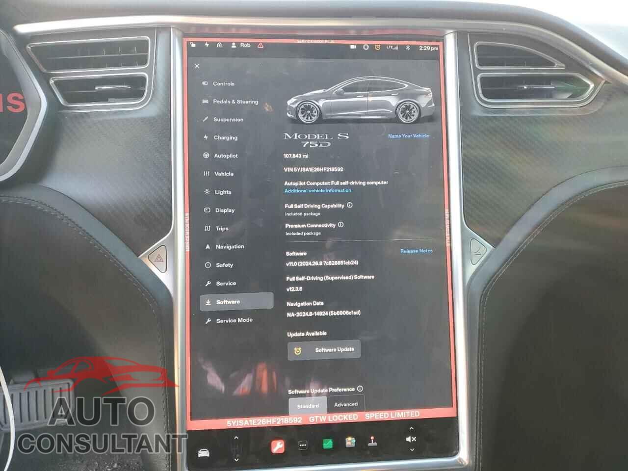 TESLA MODEL S 2017 - 5YJSA1E26HF218592