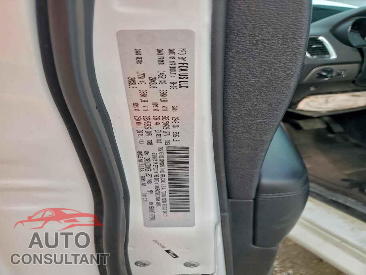 DODGE DURANGO 2017 - 1C4RDJDG9HC611857