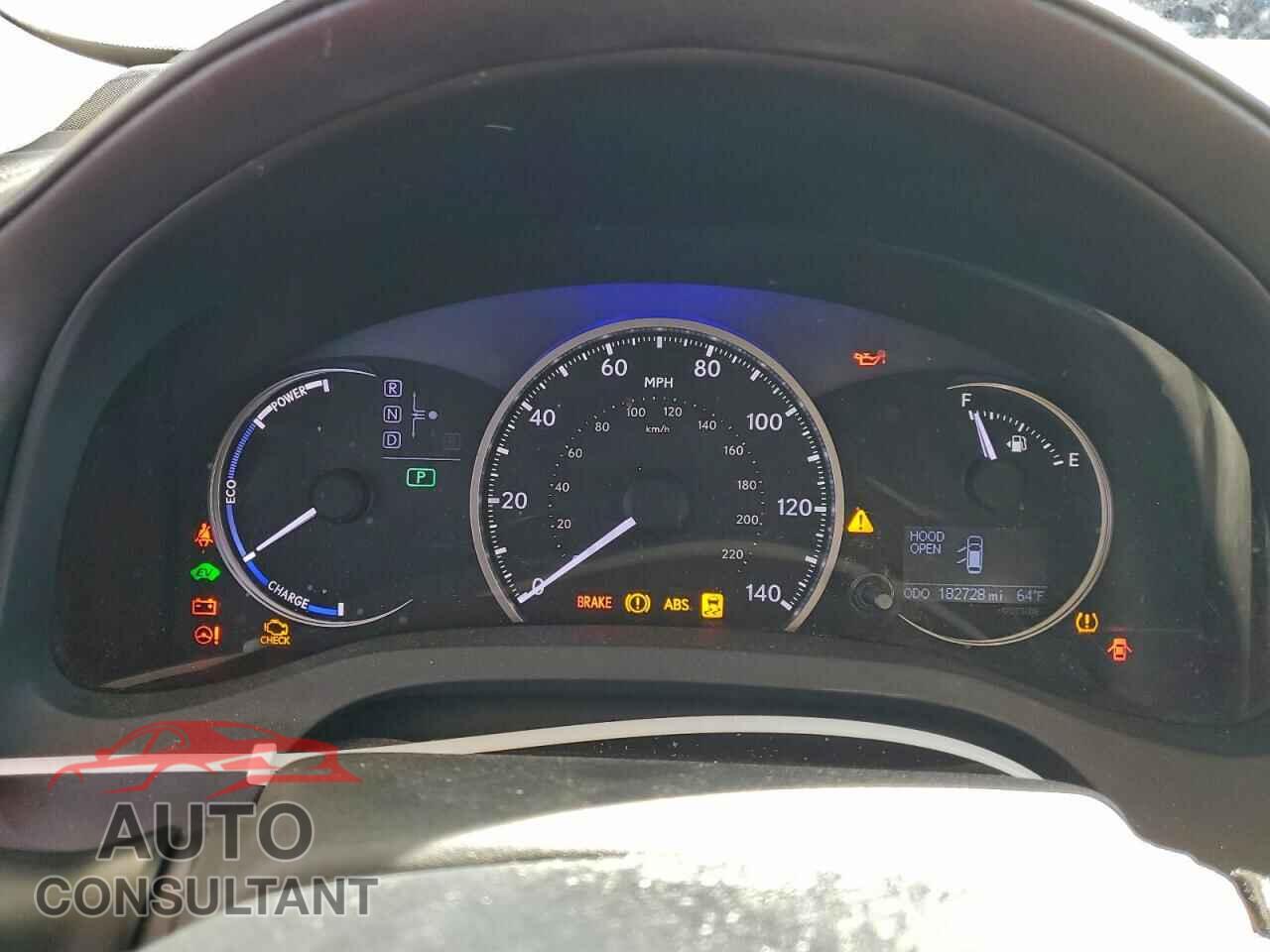 LEXUS CT 200 2012 - JTHKD5BH0C2103889