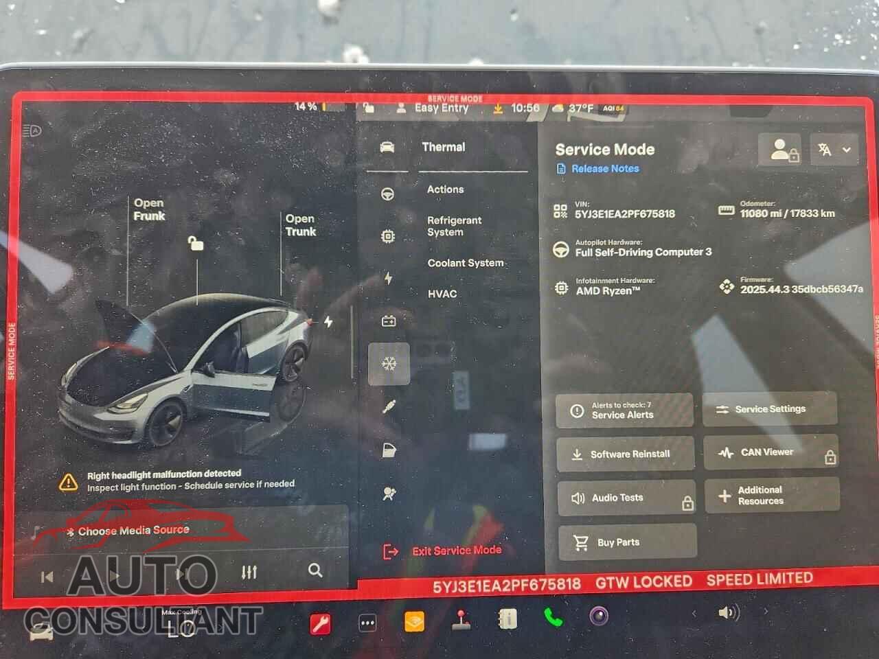 TESLA MODEL 3 2023 - 5YJ3E1EA2PF675818