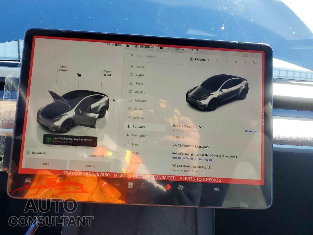 TESLA MODEL Y 2025 - 7SAYGDED8SA367850