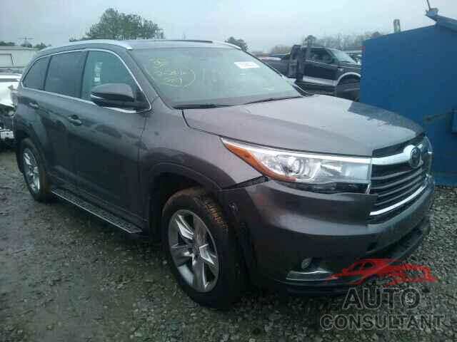 TOYOTA HIGHLANDER 2015 - 5TDDKRFH0FS180924