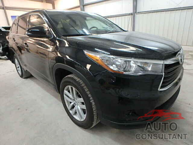 TOYOTA HIGHLANDER 2015 - 5TDZARFH2FS011268