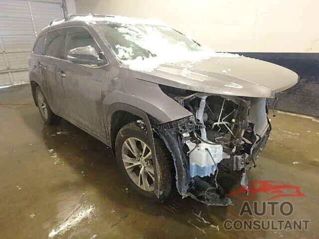 TOYOTA HIGHLANDER 2015 - 5TDJKRFH0FS138983