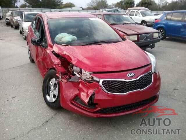 KIA FORTE 2016 - KNAFK4A6XG5439005