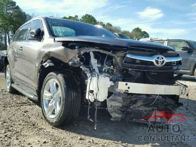 TOYOTA HIGHLANDER 2016 - 5TDYKRFH8GS182228