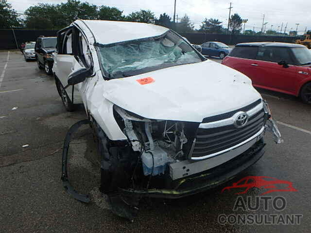 TOYOTA HIGHLANDER 2015 - 5TDBKRFH7FS082903